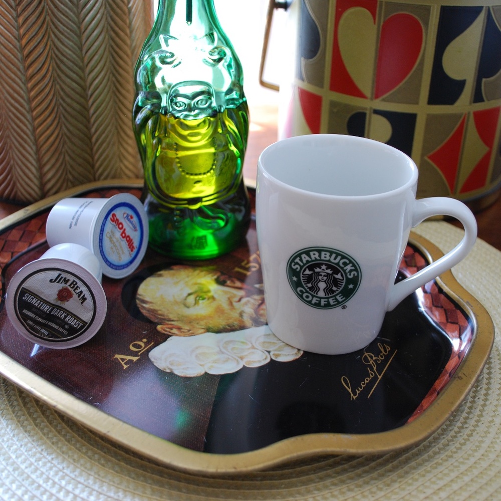 Starbucks Ceramic Signature White Green Black Sophisticated Mug